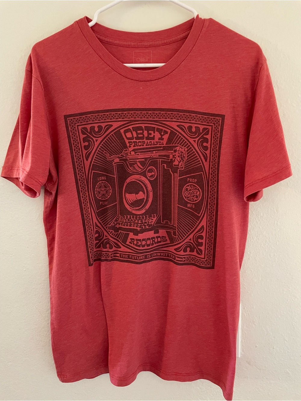 🔥 Rare Vintage OBEY Propaganda Records "The Future Is Unwritten" Graphic Tee 🔥